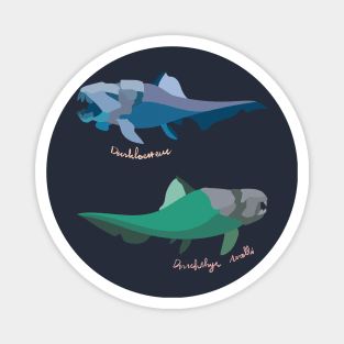 Minimalist Dunkleosteus Magnet